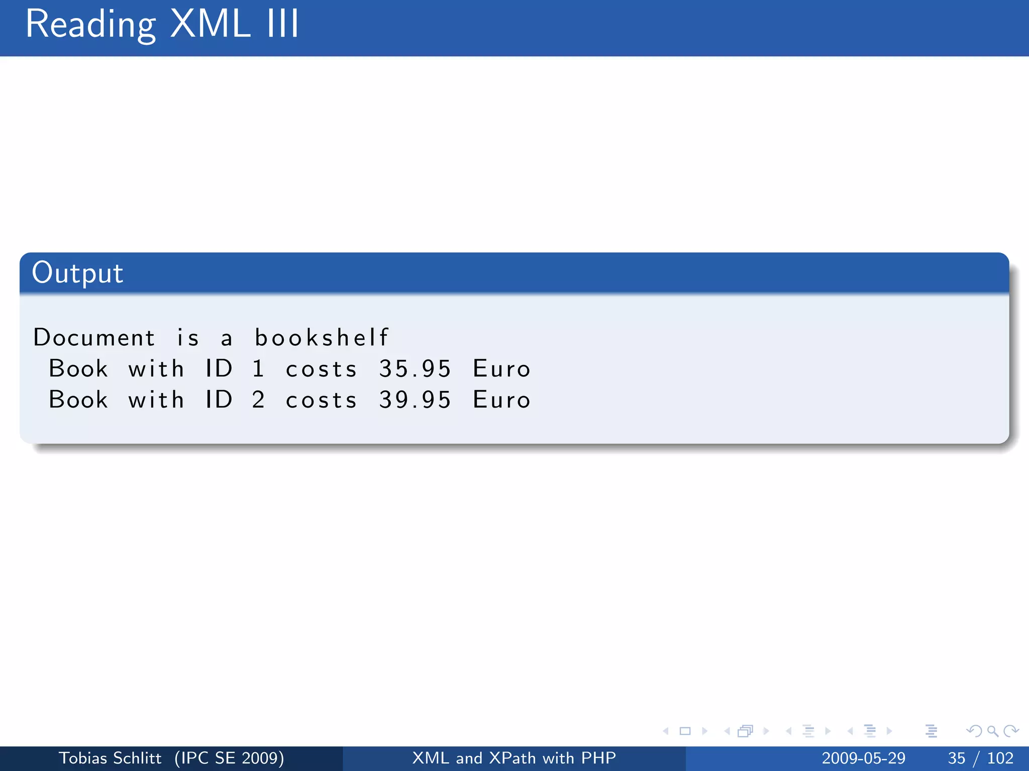 XML and XPath with PHP
