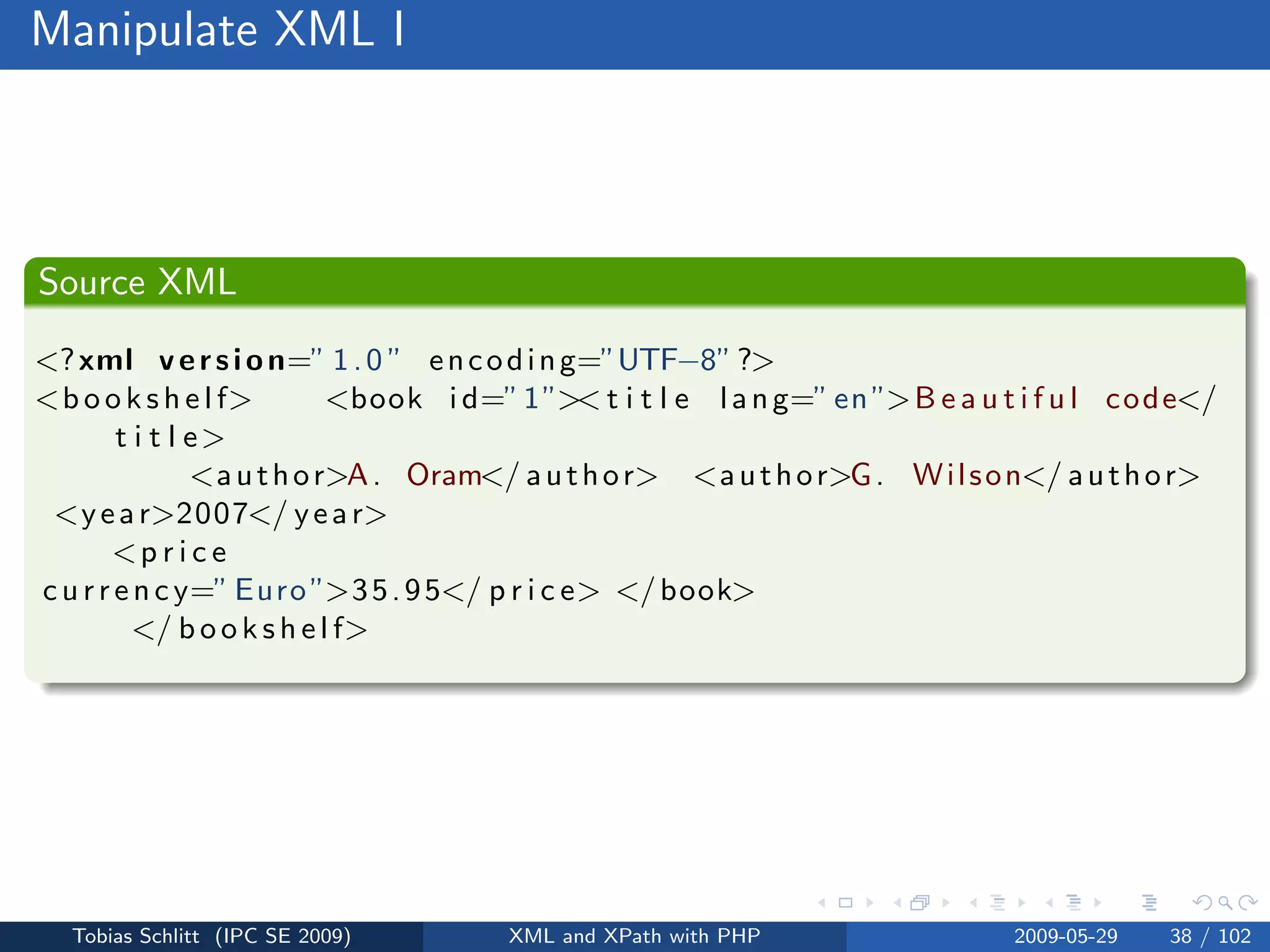 XML and XPath with PHP