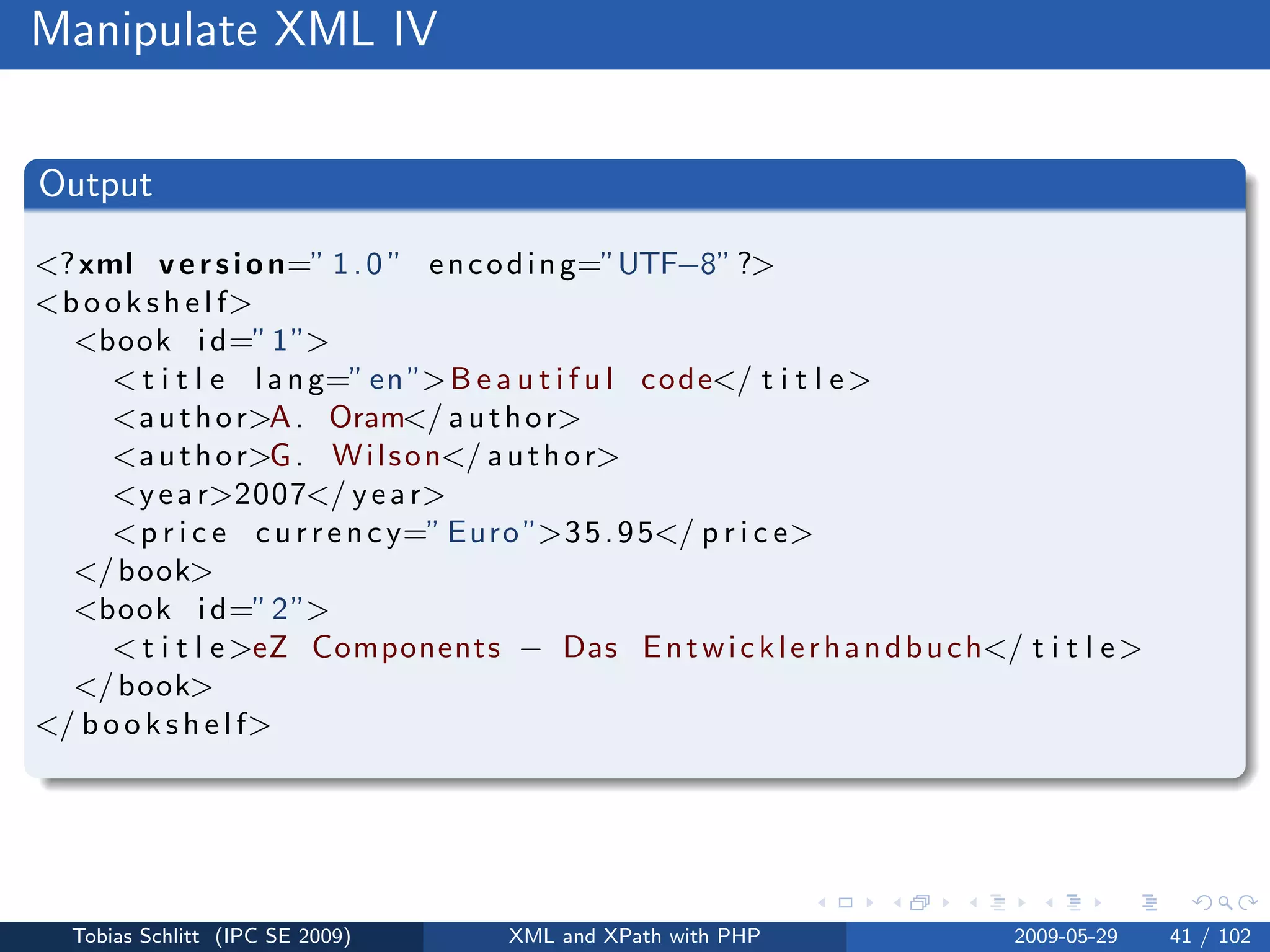 XML and XPath with PHP