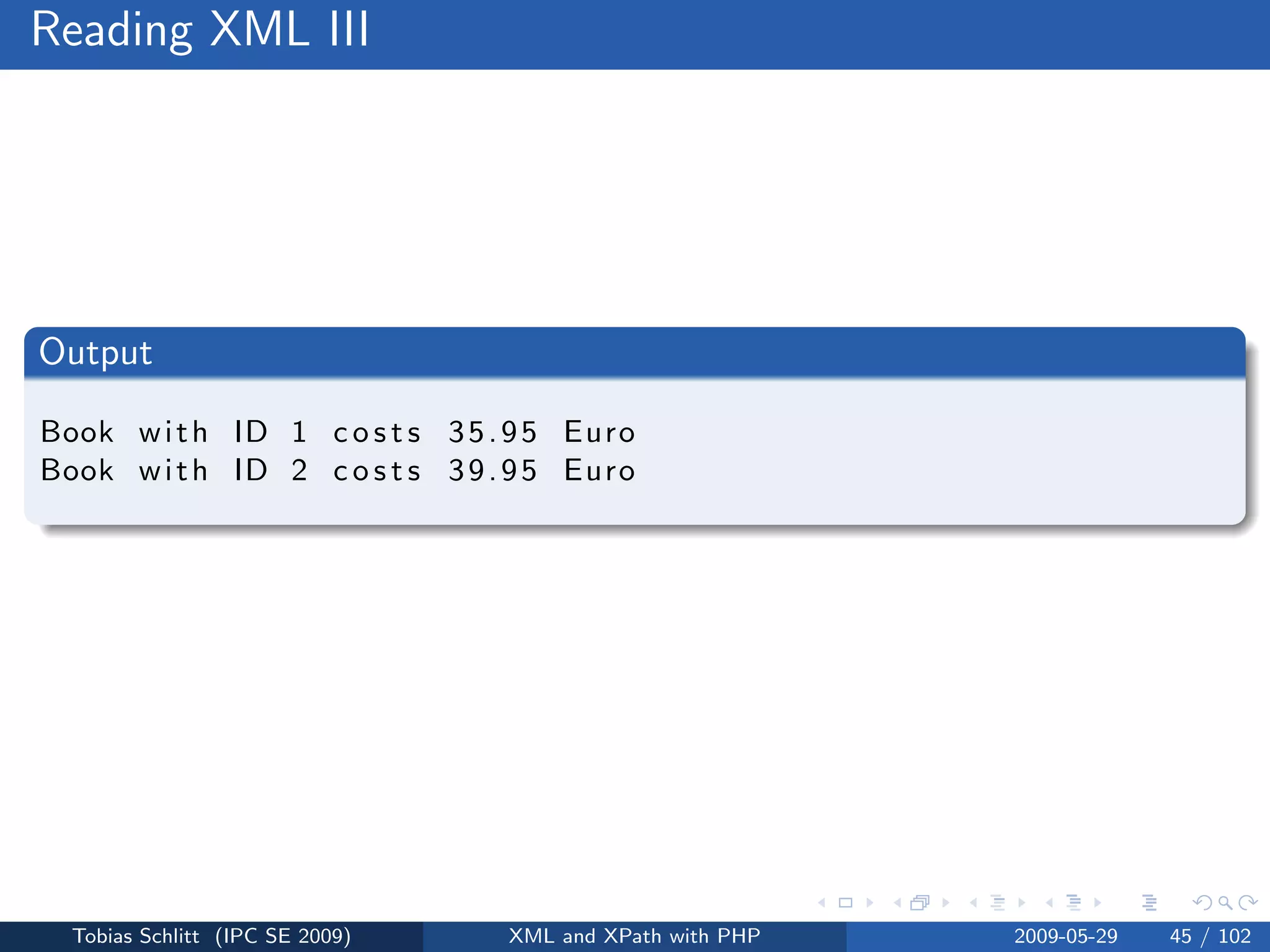 XML and XPath with PHP