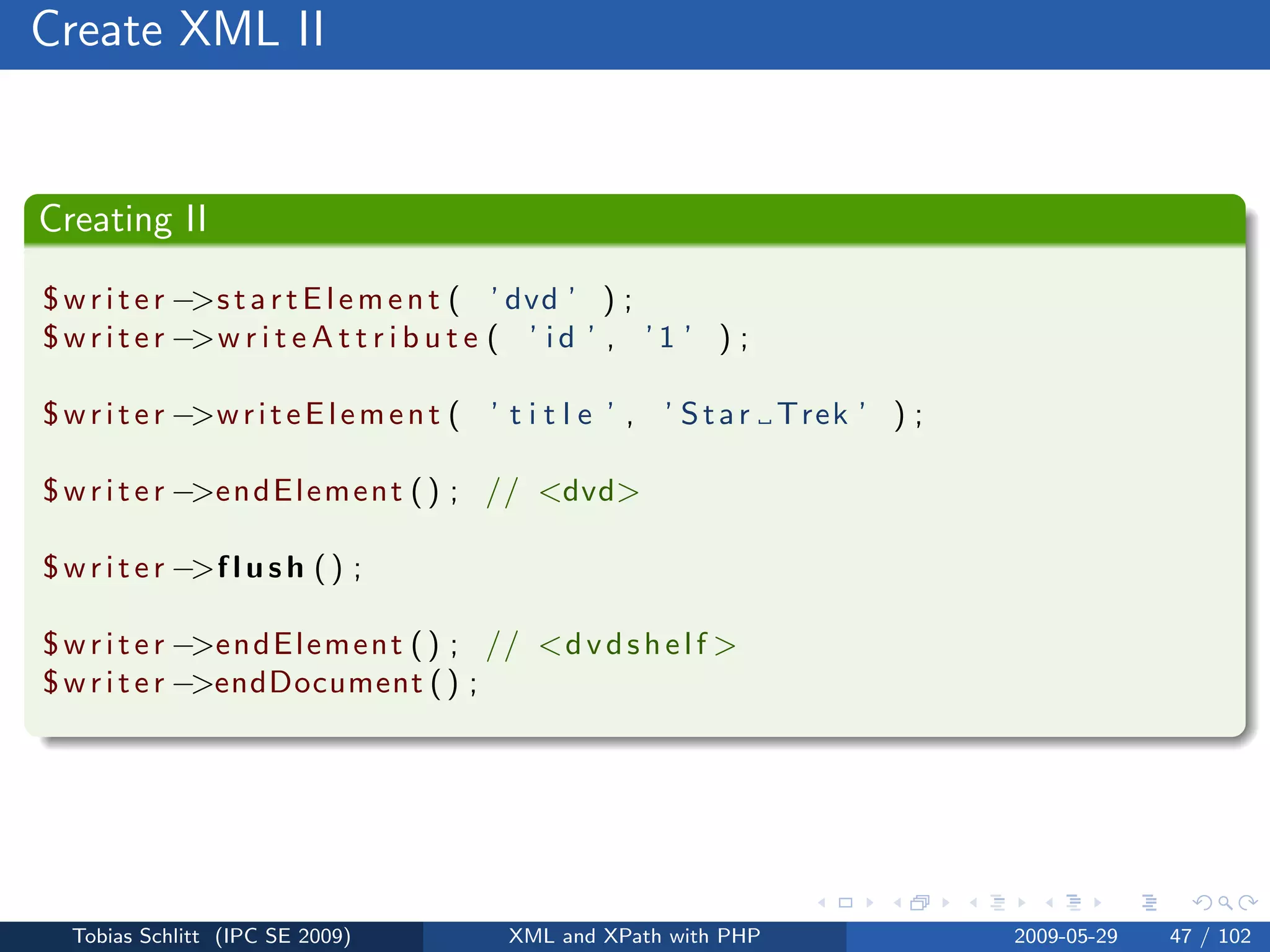 XML and XPath with PHP