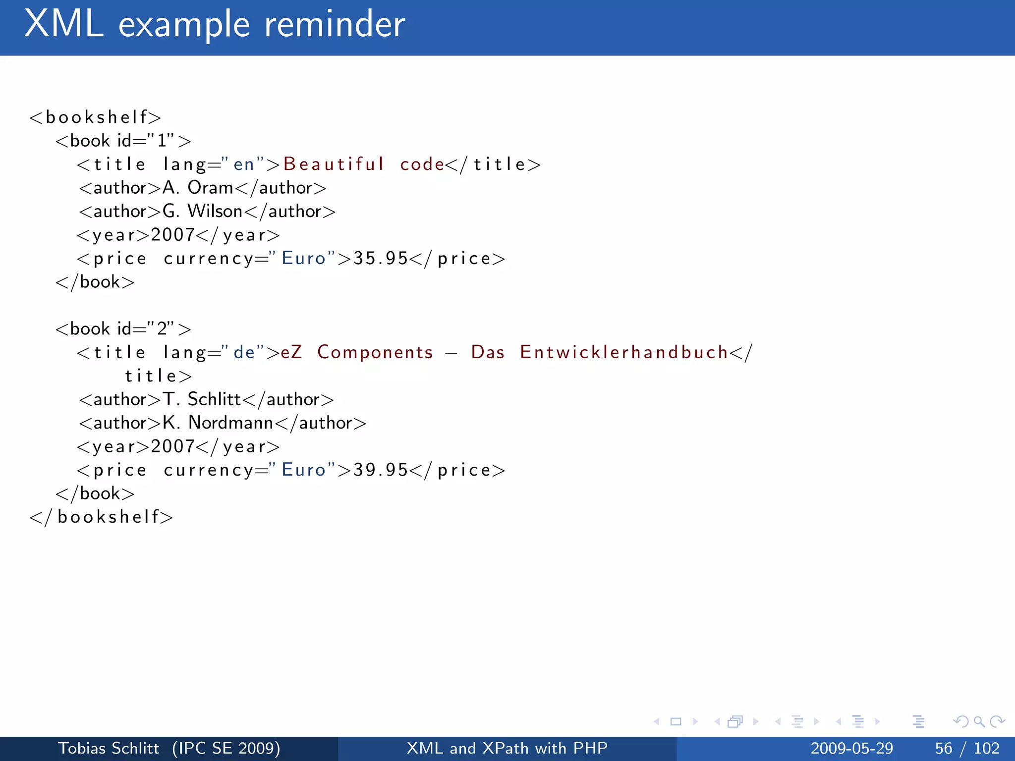 XML and XPath with PHP
