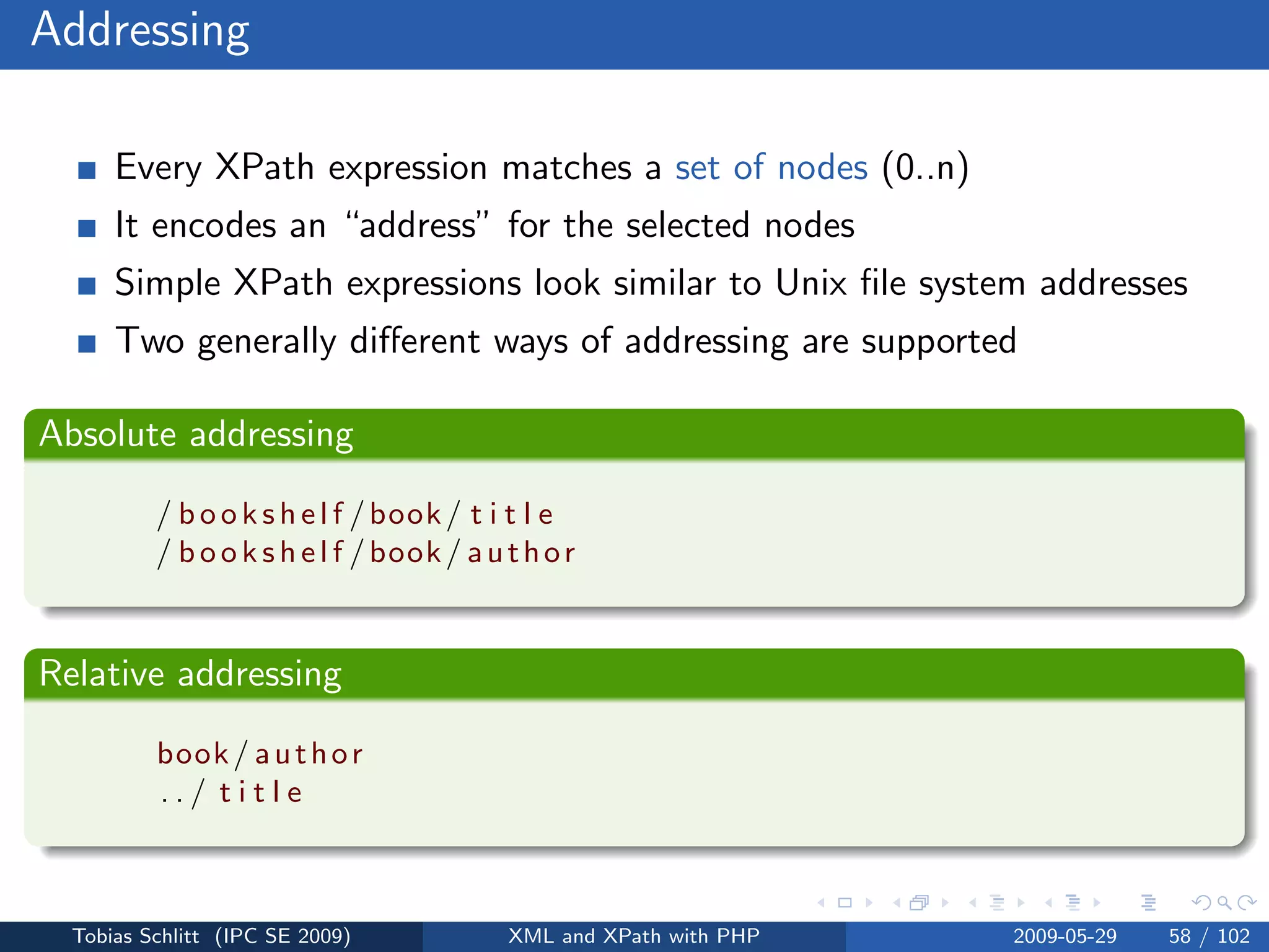 XML and XPath with PHP
