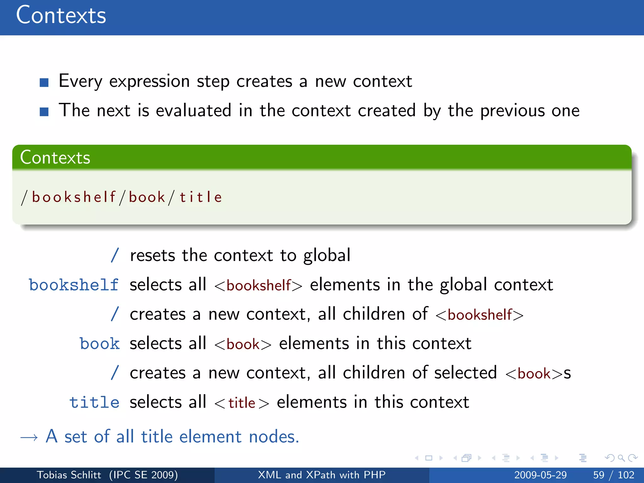 XML and XPath with PHP