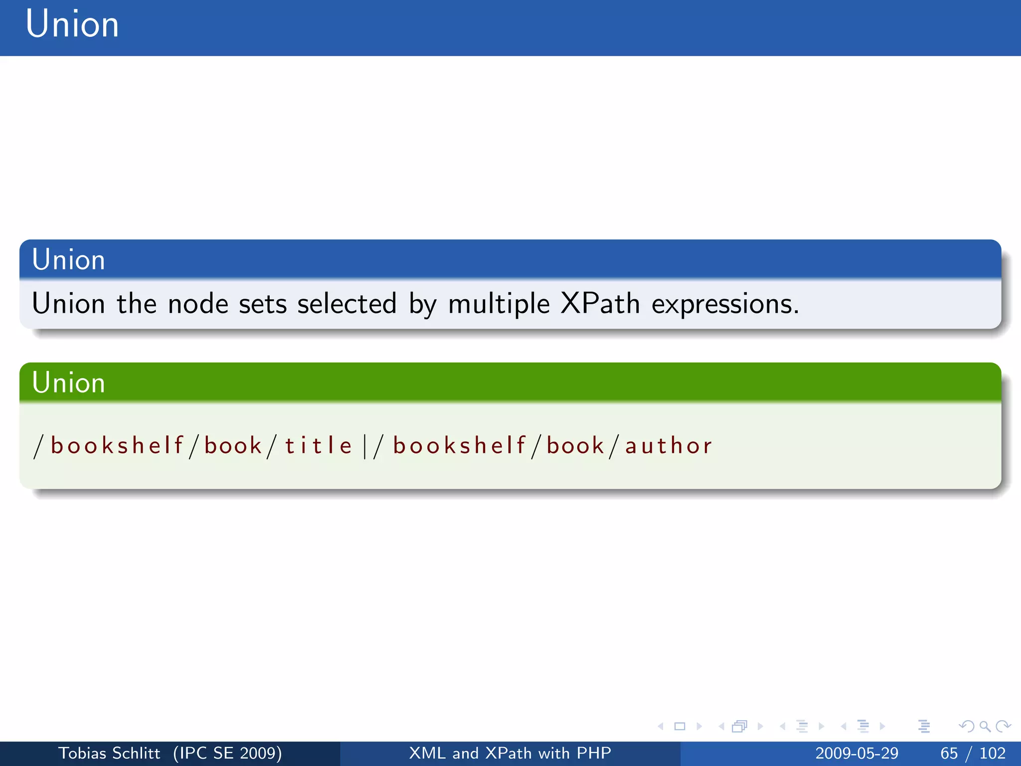 XML and XPath with PHP