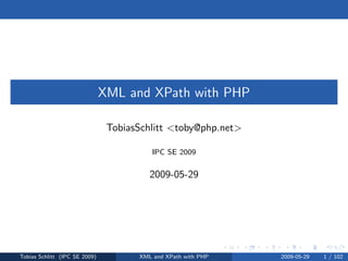 XML and XPath with PHP