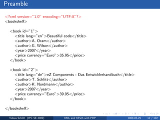 XML and XPath with PHP