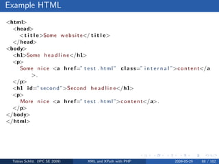 XML and XPath with PHP
