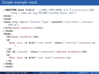 XML and XPath with PHP