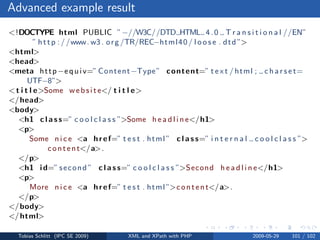 XML and XPath with PHP