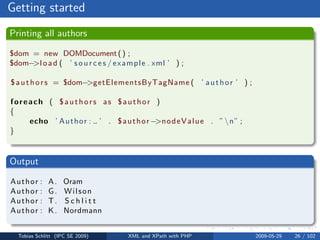 XML and XPath with PHP