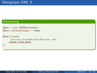 XML and XPath with PHP