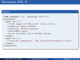 XML and XPath with PHP