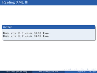 XML and XPath with PHP