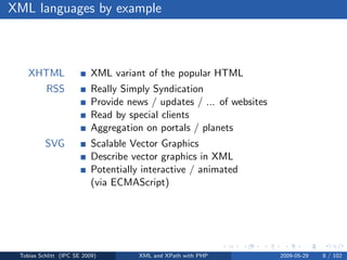 XML and XPath with PHP