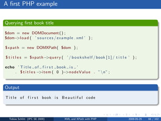 XML and XPath with PHP