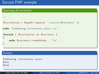 XML and XPath with PHP