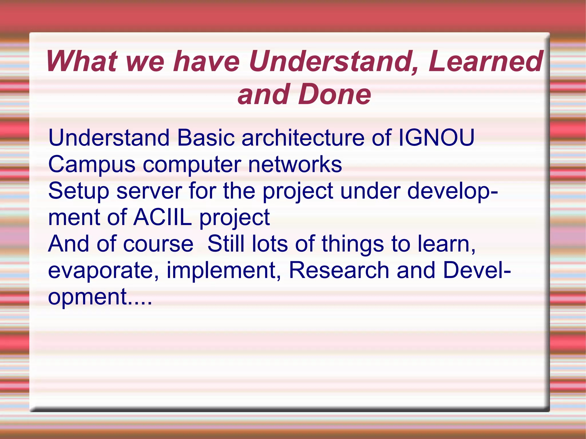 Work which we have done We have made 3 Virtual Private Server (VPS) as details is given below:. 