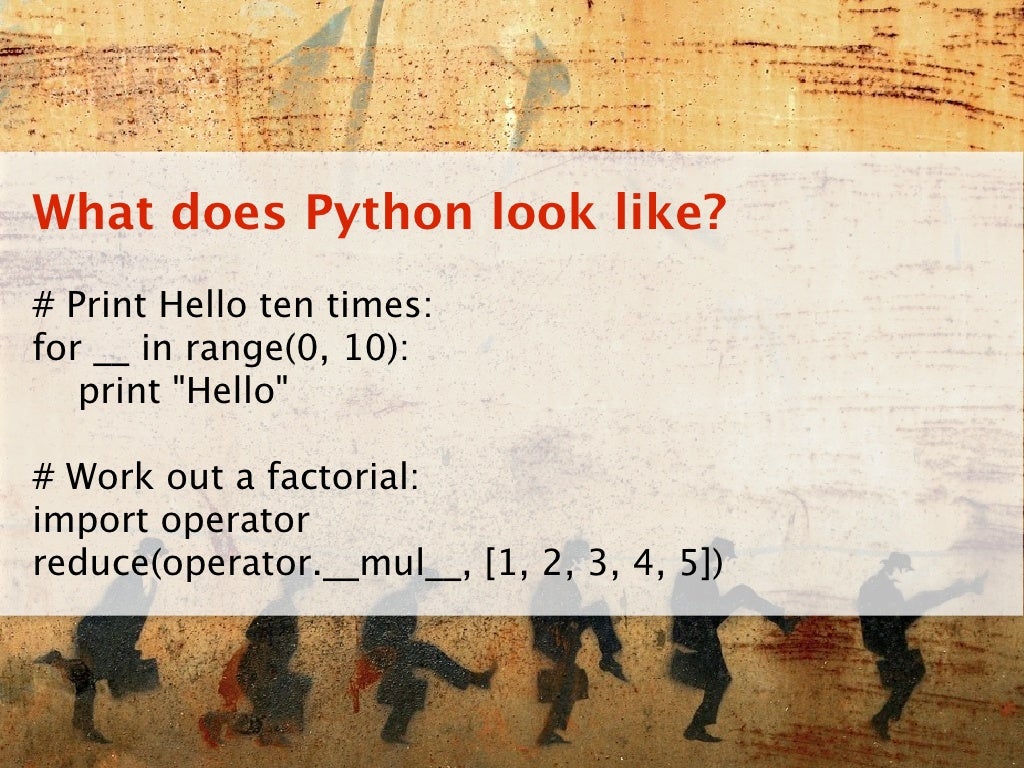 What does Python look like?