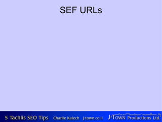 SEF URLs
 