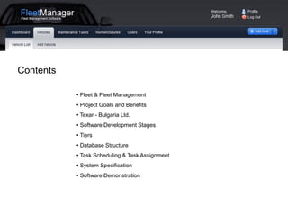 Web Based Fleet Management System | PDF