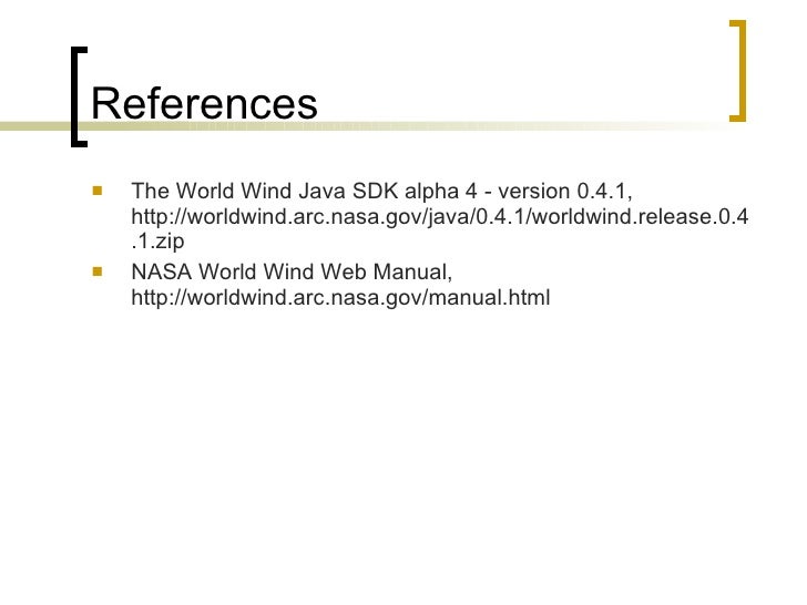 NASA World Winds Java SDK - nerywatcher