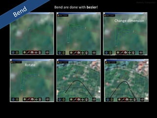 Bend Bend are done with  bezier ! Change dimension Rotate Stefano Tranquillini 