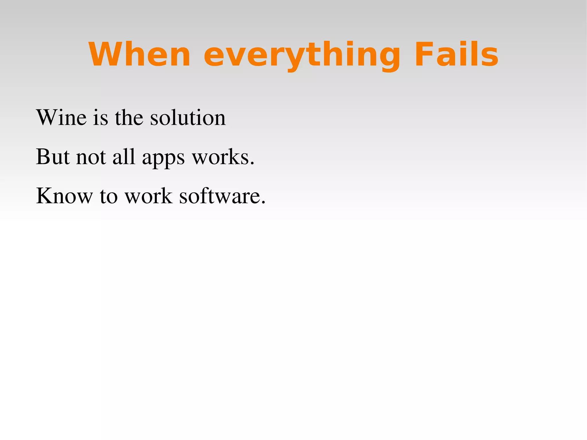 For everything else, you can ask during the hands on session 