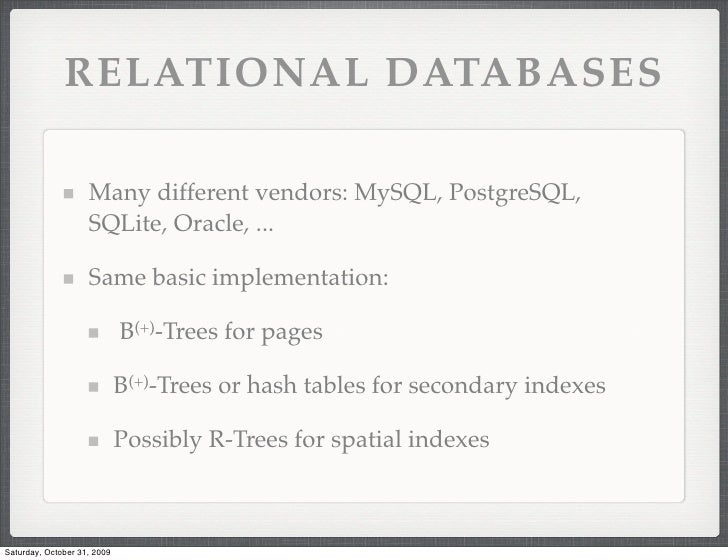 non relational database