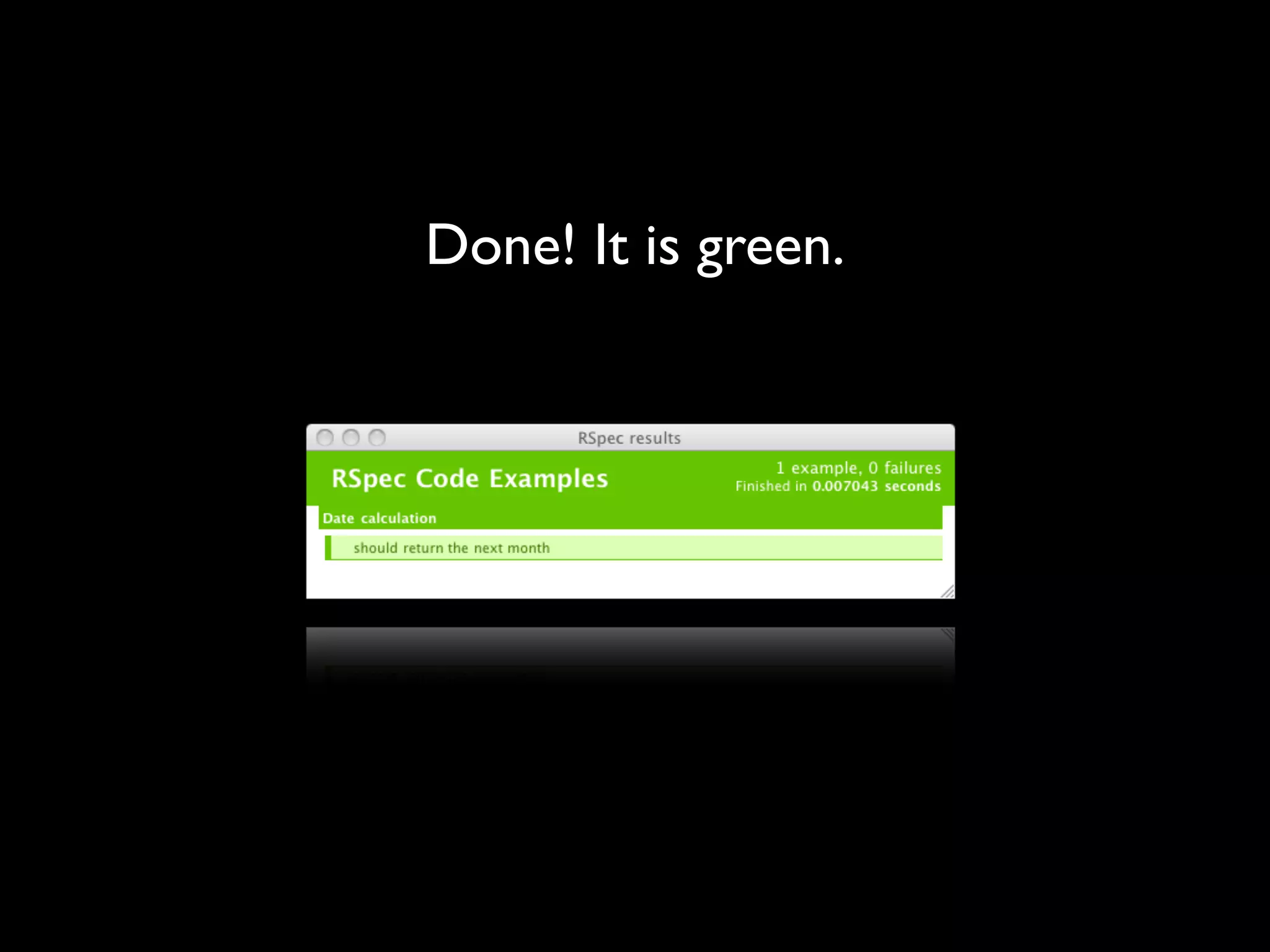 Done! It is green.
 