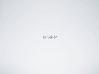 surveiller
 