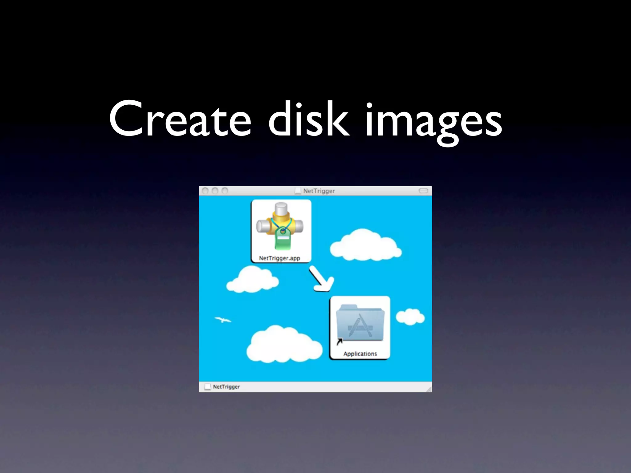Create disk images