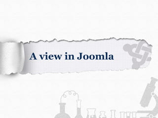 A view in Joomla 
