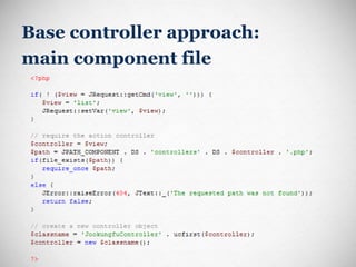 Base controller approach: main component file 