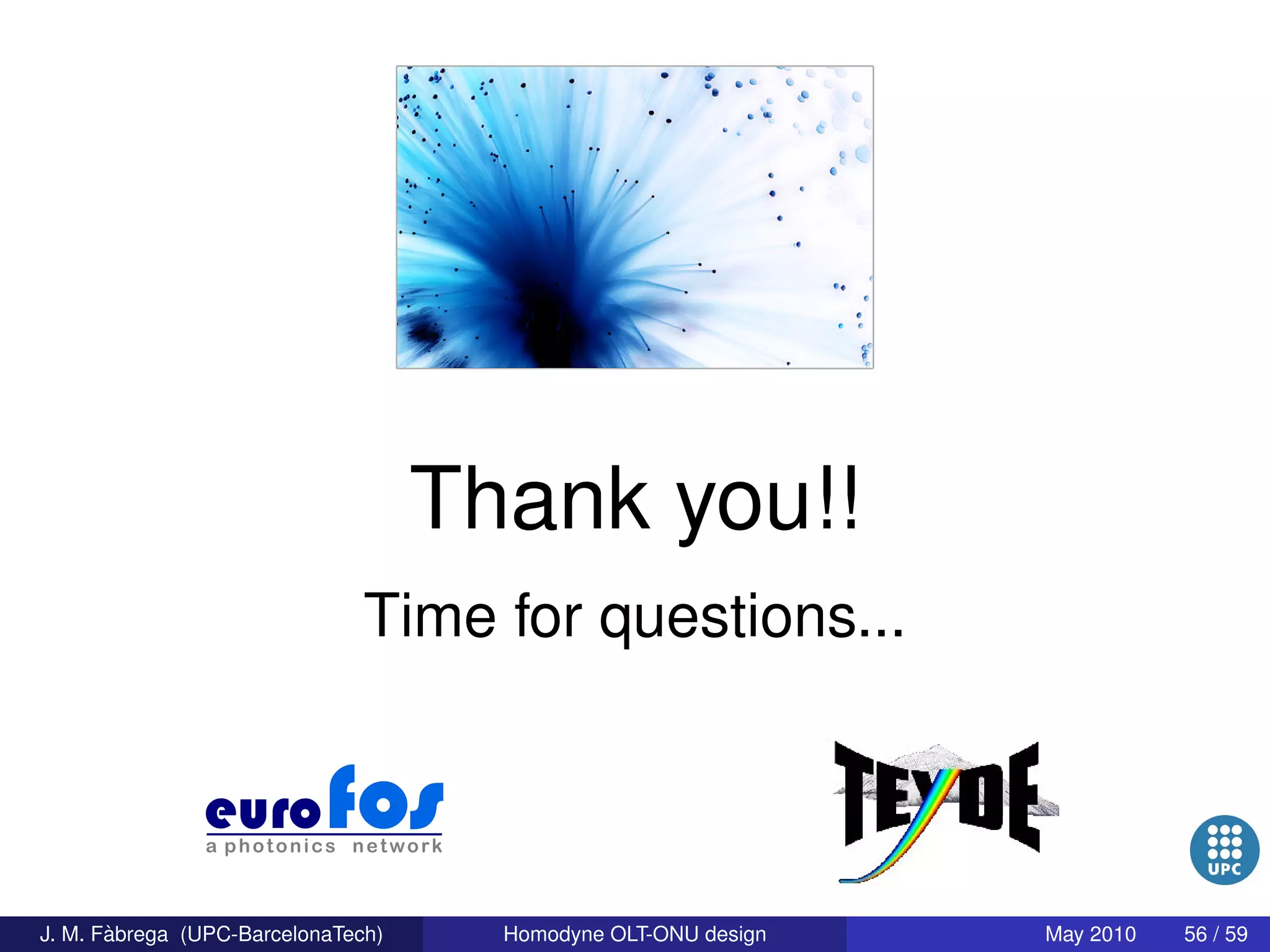 Homodyne OLT-ONU design for access optical networks