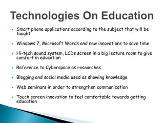 Future of EducationCanadians in all regions are uncertain the impact of change in education next ten years