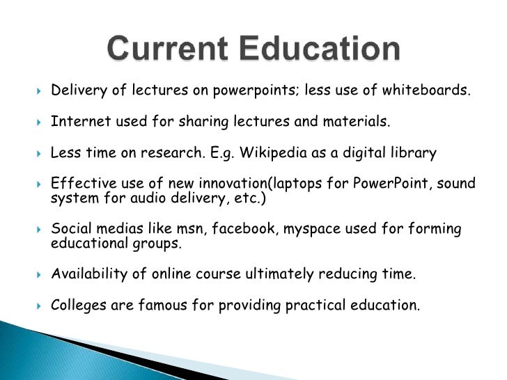 future of education online education powerpoint presentation