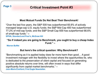 Absolute Value Return vs. Benchmarking | PPTX