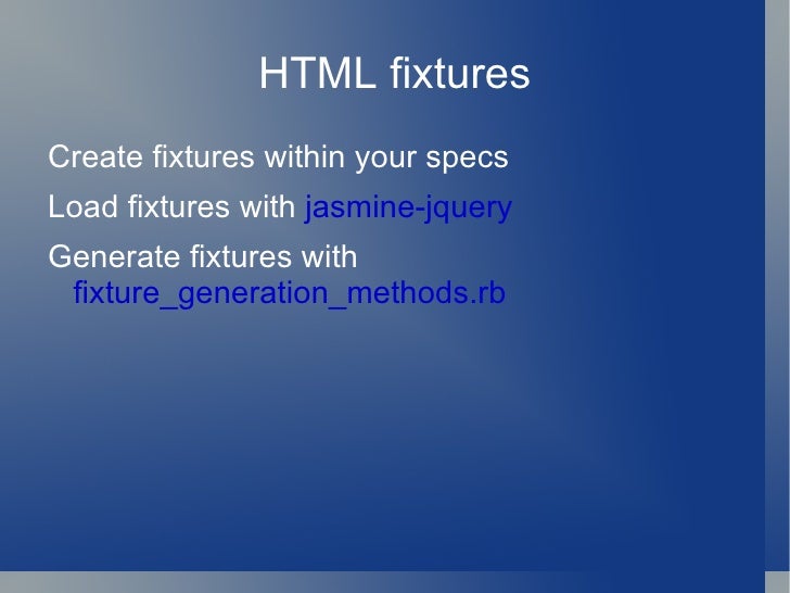 JavaScript testing with Jasmine