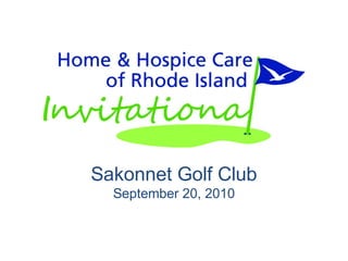 Sakonnet Golf Club
September 20, 2010
 