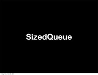 SizedQueue
Friday, November 5, 2010
 