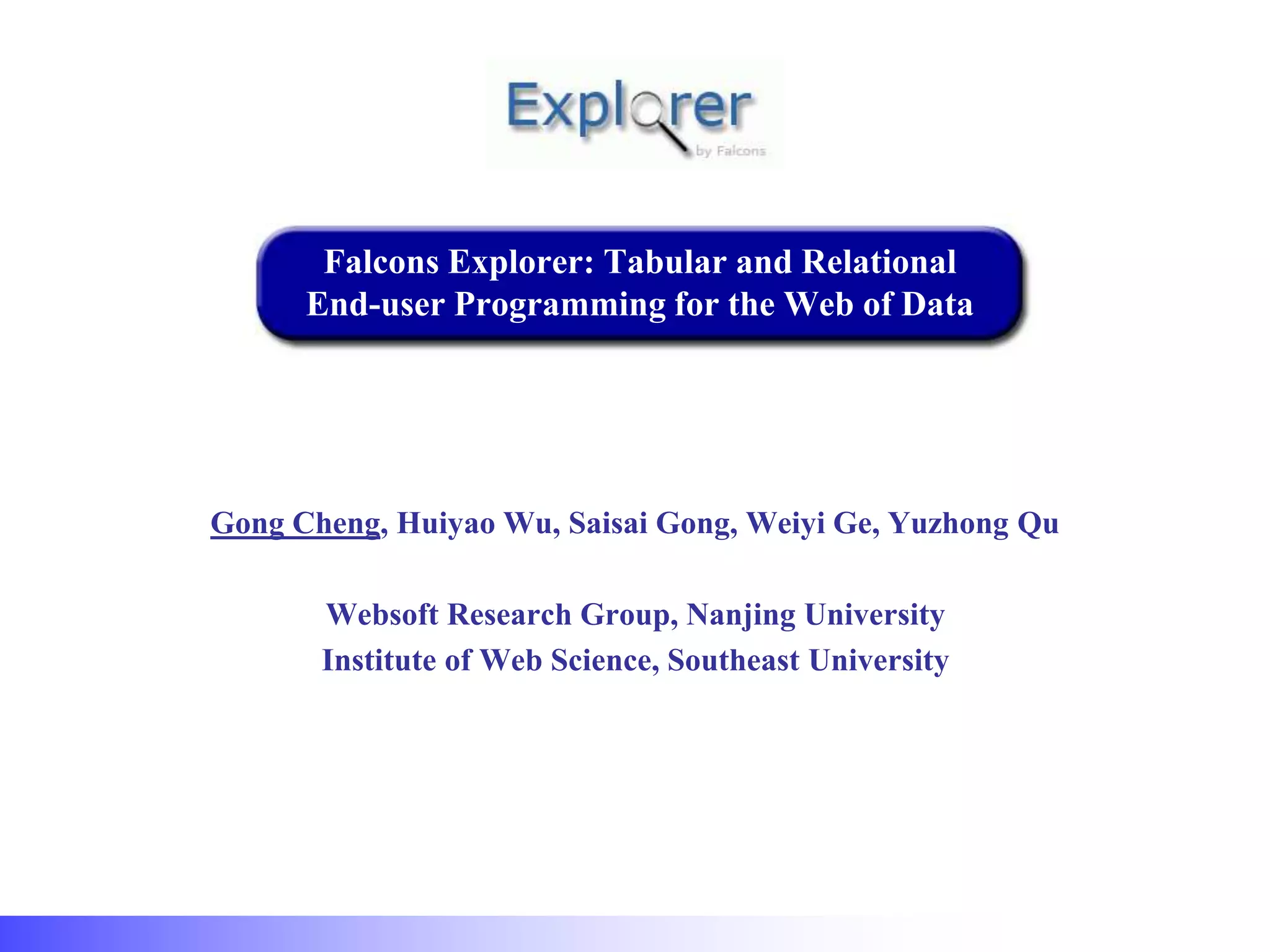 Falcons Explorer Tabular And Relational End user Programming For The falcons-explorer-tabular-and-relational-end-user-programming-for-the