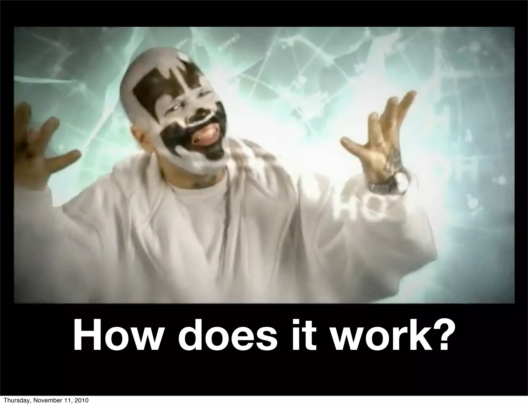 How does it work?
Thursday, November 11, 2010
 