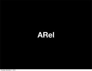 ARel
Thursday, November 11, 2010
 