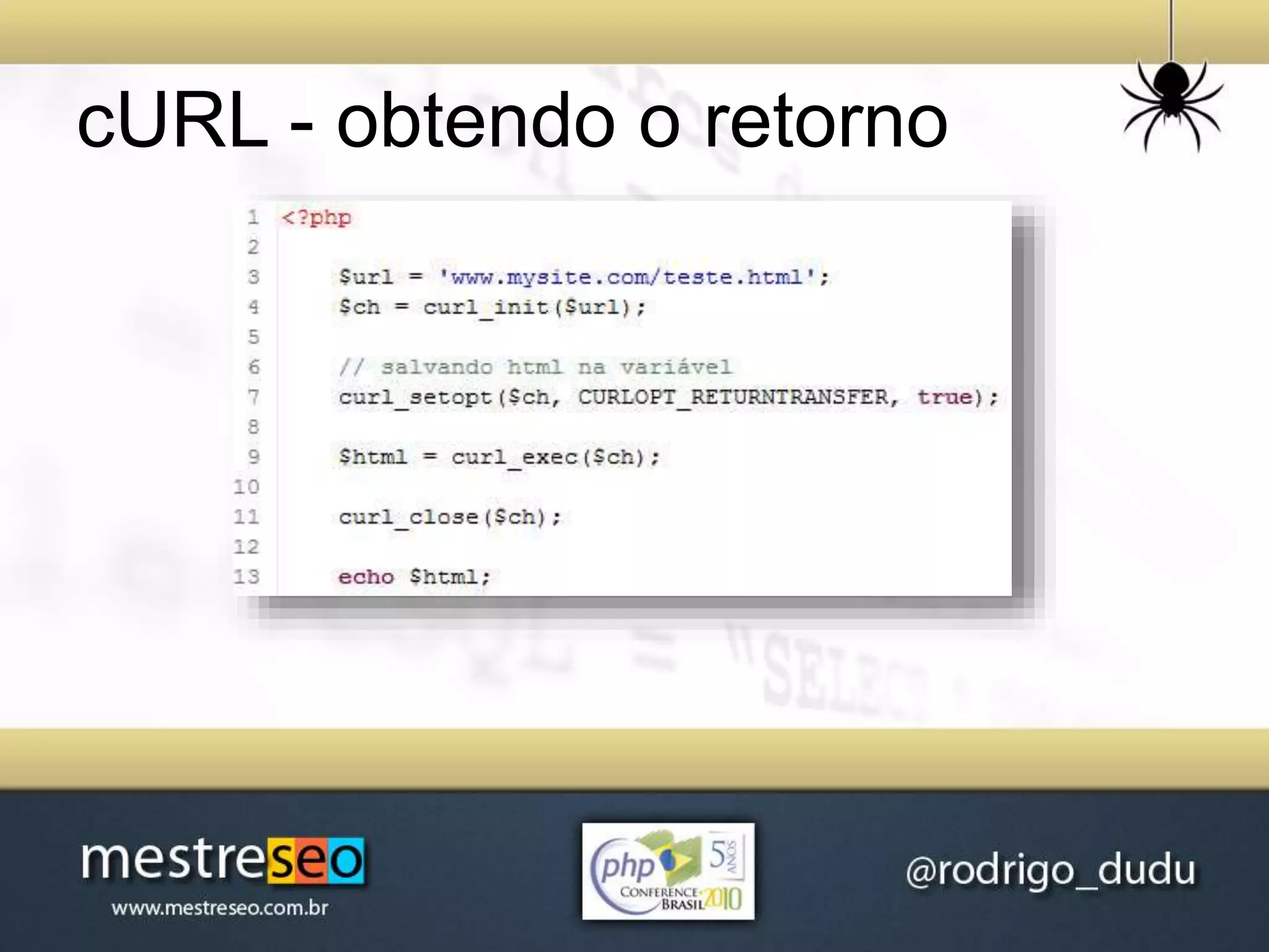 cURL - obtendo o retorno
 