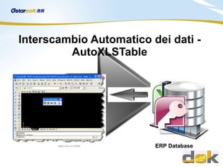 Interscambio Automatico dei dati - AutoXLSTable ERP Database 