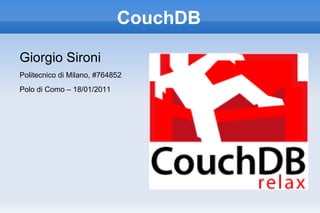 CouchDB ,[object Object]