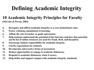 Encouraging Academic Integrity | PPT