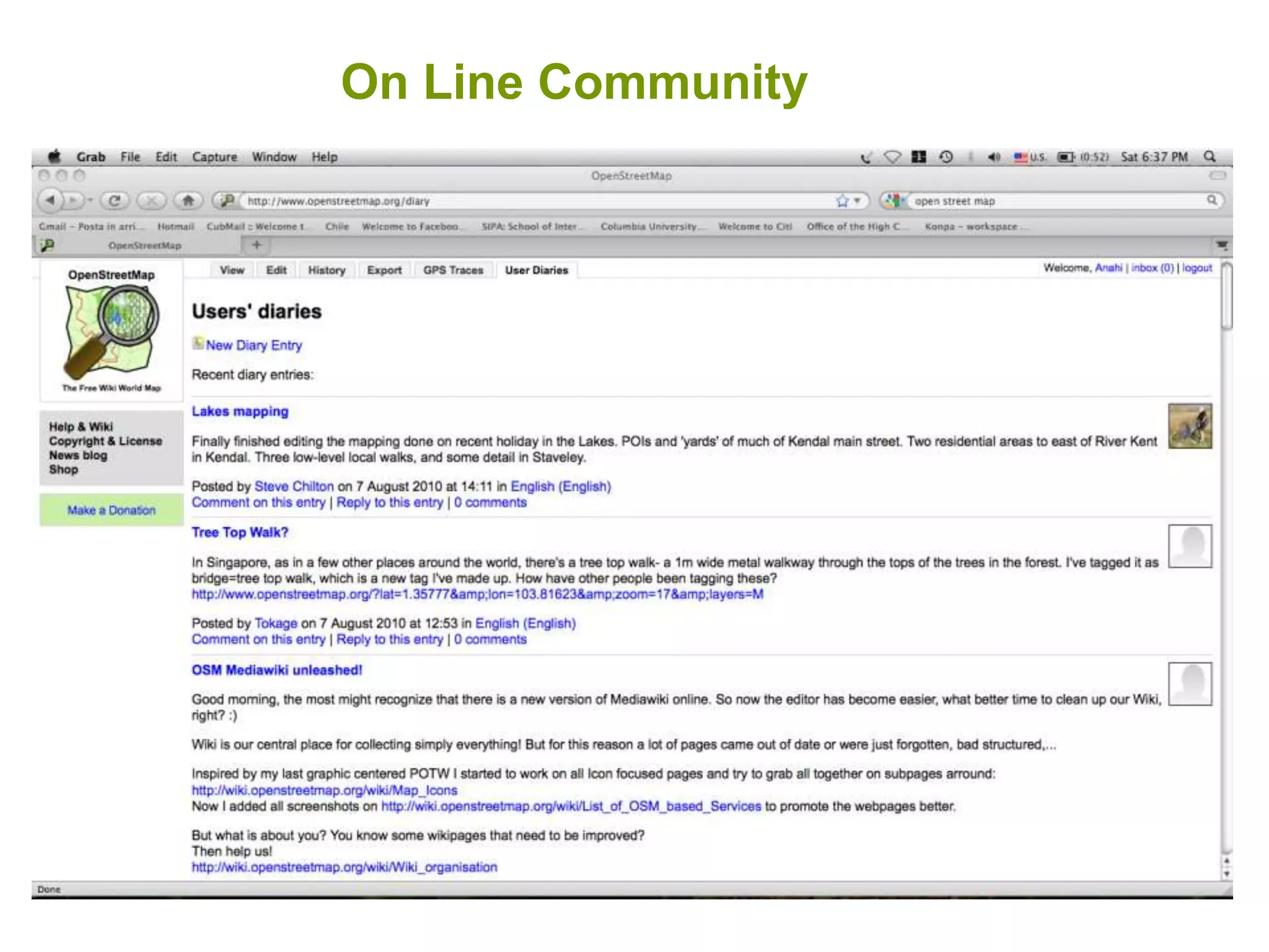 On Line Community