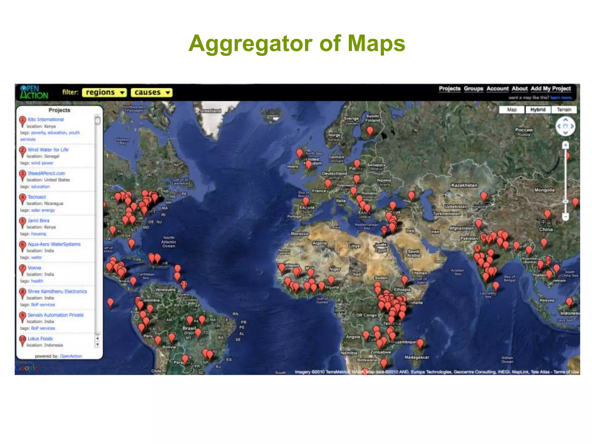 Aggregator of Maps